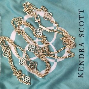 Kendra Scott long goldtone Devalyn Necklace